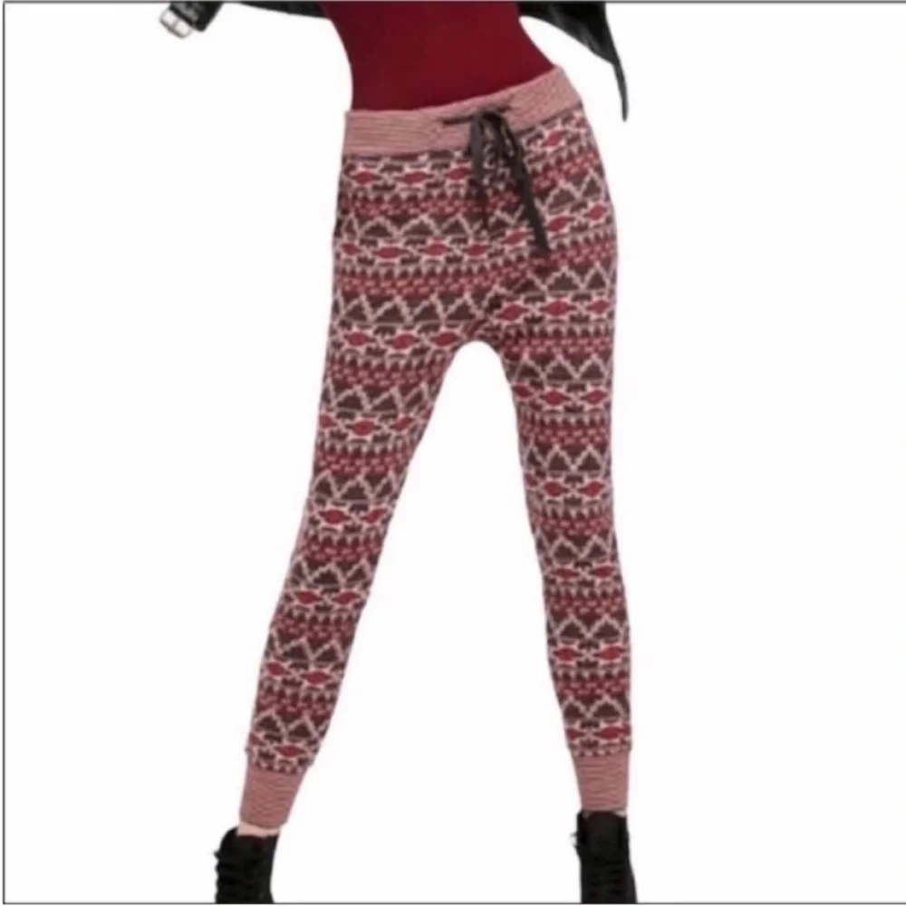 FREE PEOPLE carbon sweater jogger pants NEW